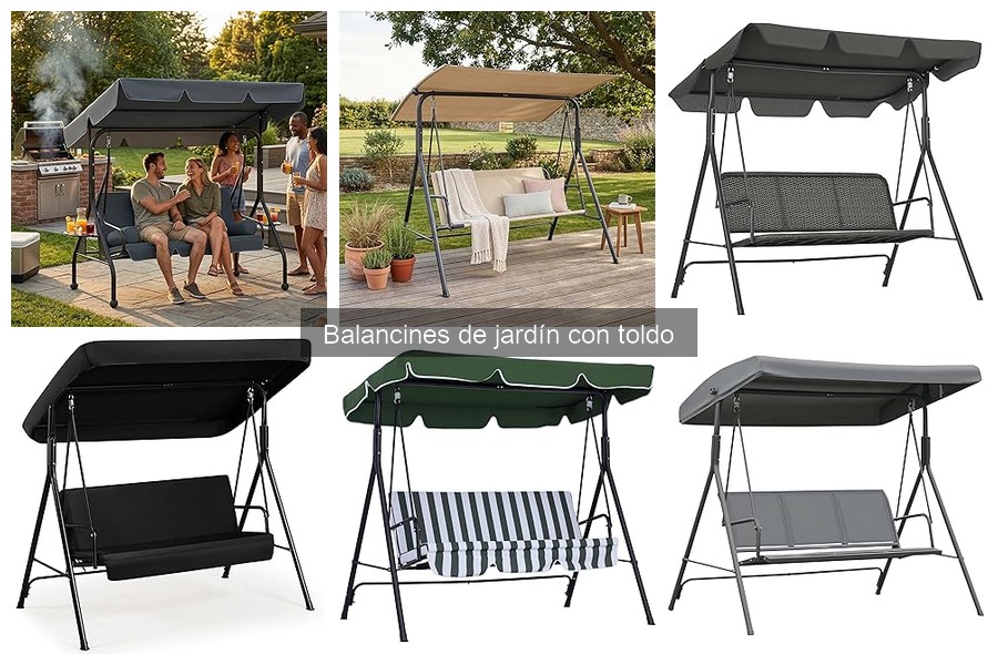 Alternativas cómodas a los balancines de jardín con toldo