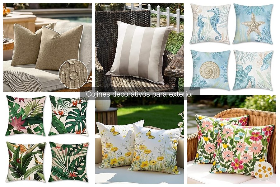 Alternativas decorativas a los cojines para exteriores
