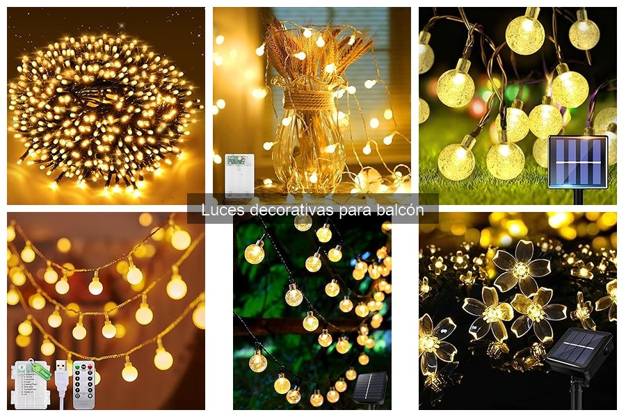 Alternativas innovadoras a luces decorativas para balcón