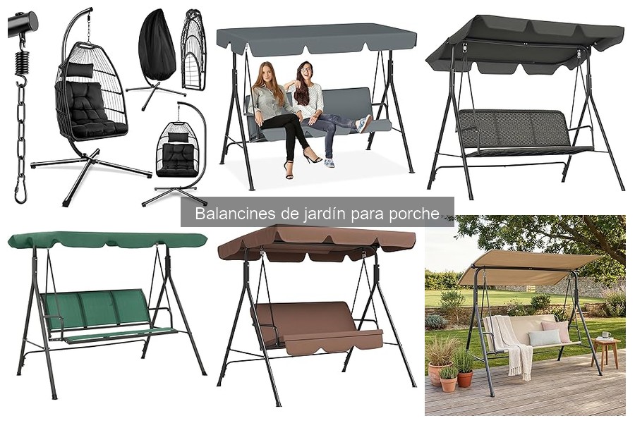 Balancines de jardín: modelos reclinables y especiales