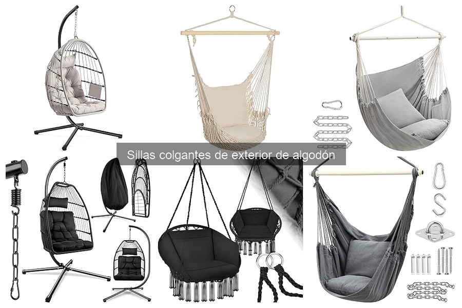 Beneficios de las Sillas Colgantes de Algodón para Exterior