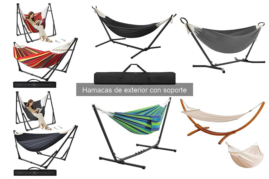 Características clave de hamacas de exterior con soporte