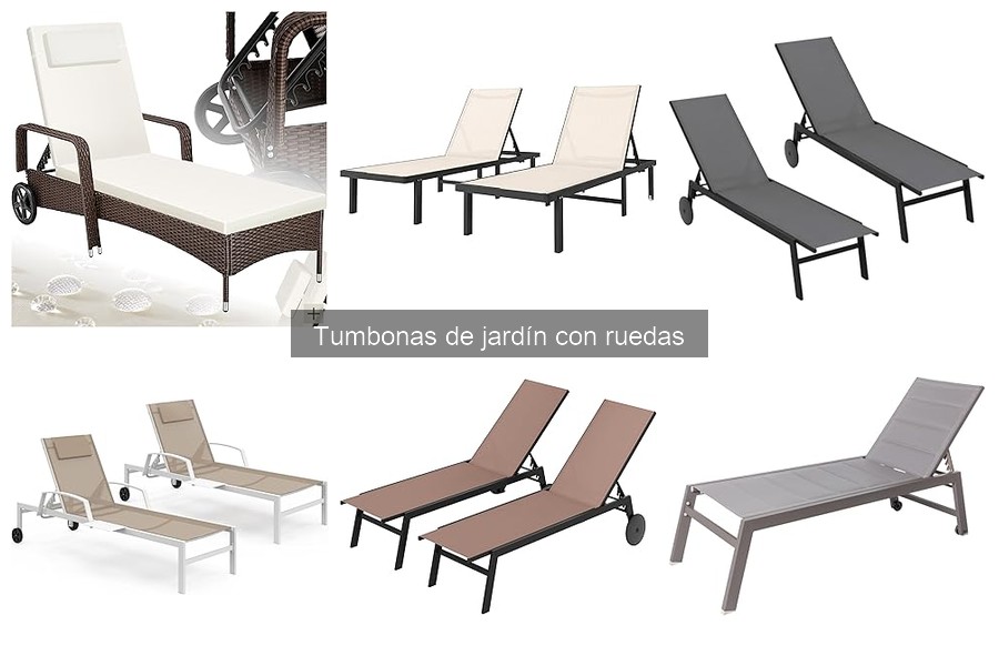 Características de las tumbonas de jardín con ruedas