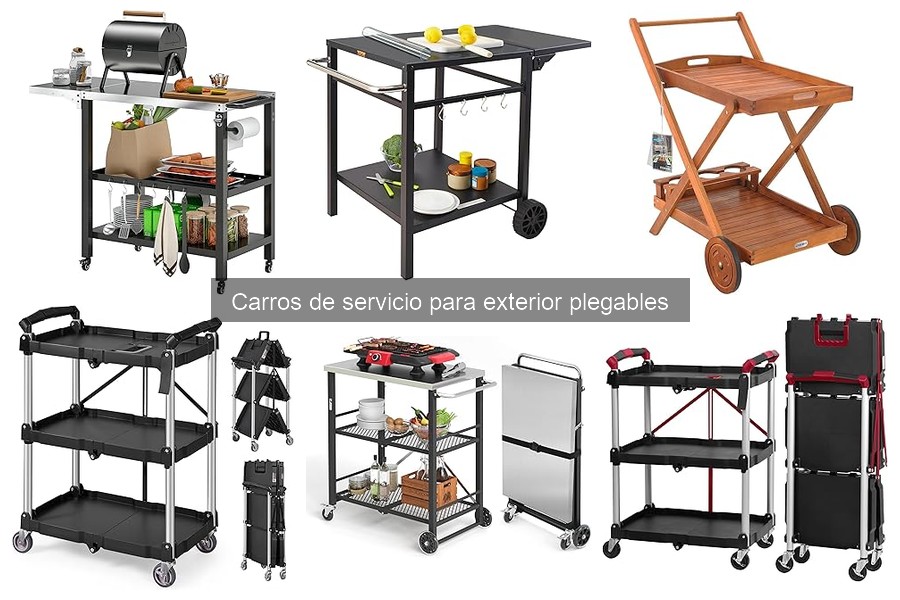 Carros de servicio plegables: ¿Son resistentes para exteriores?