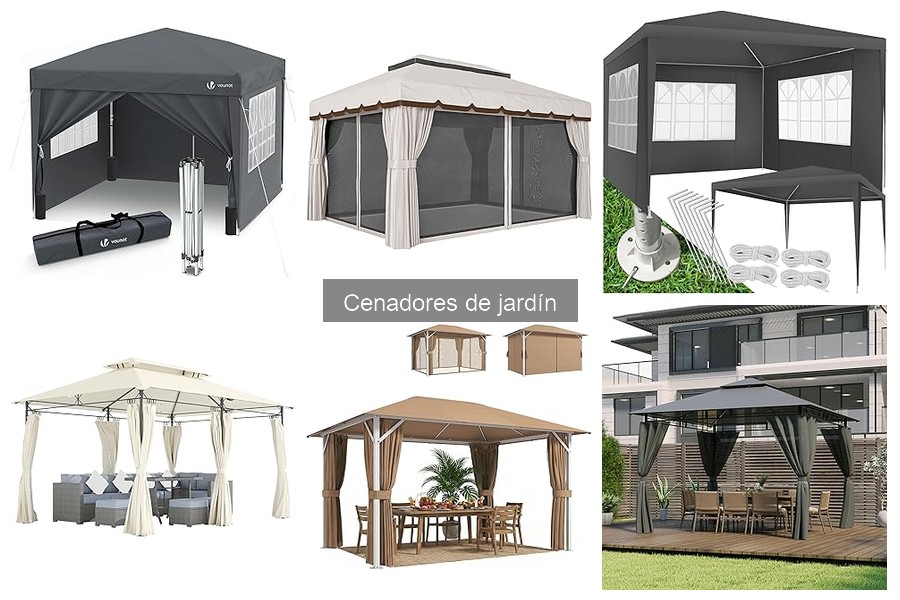 Cenadores de jardín ideales para eventos especiales