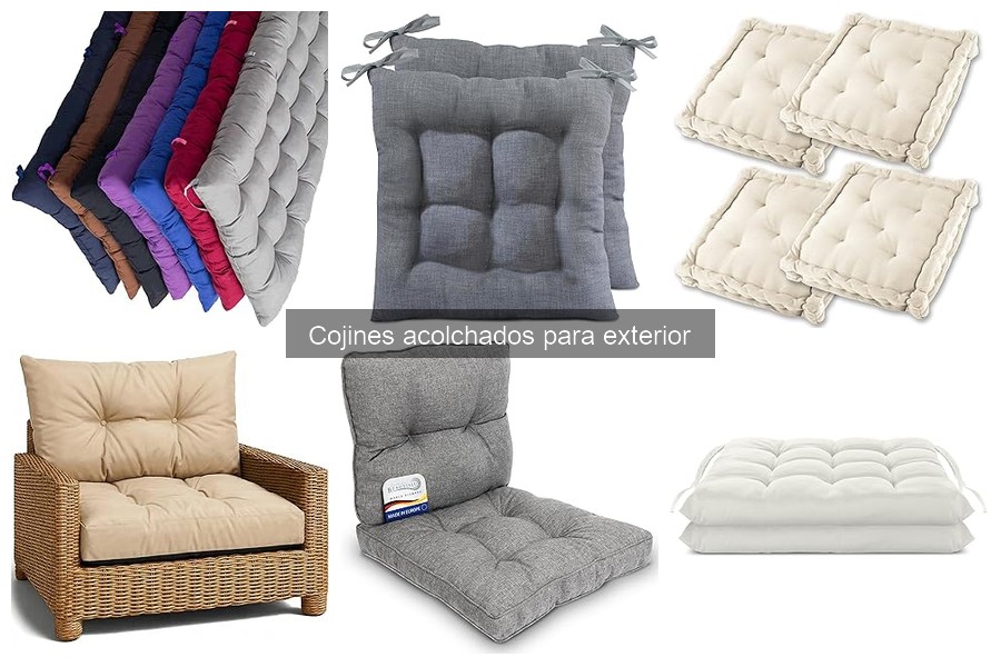 Cojines acolchados especiales para exterior: ¡Confort y funcionalidad!