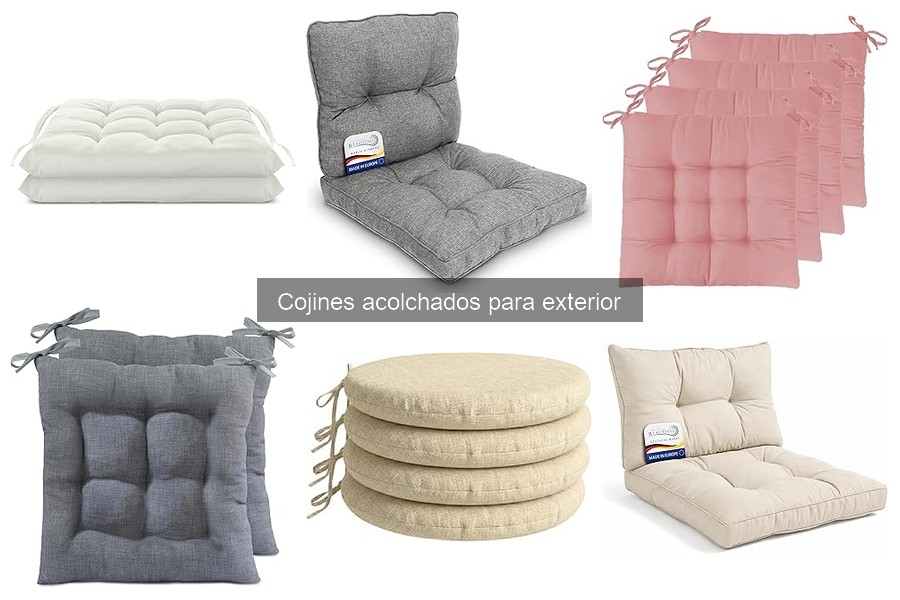 Cojines acolchados para exterior: dónde comprarlos a buen precio