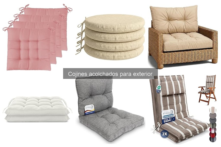 Cojines acolchados para muebles de exterior: guía de compra