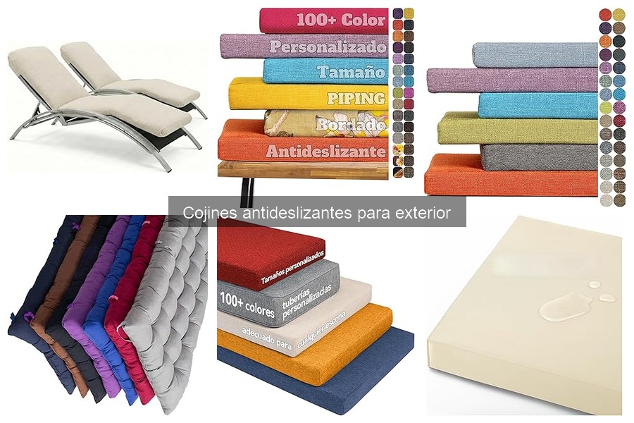 Cojines Antideslizantes para Exterior: Beneficios y Características