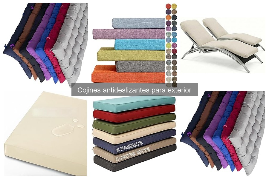 Cojines antideslizantes vs. tradicionales para exterior