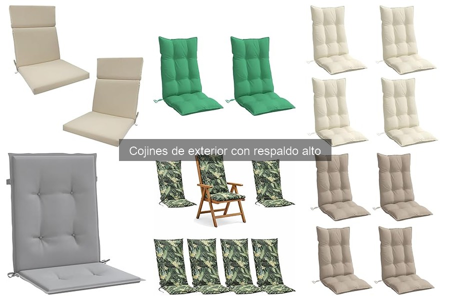 Cojines de exterior con respaldo alto: dónde comprarlos y precios
