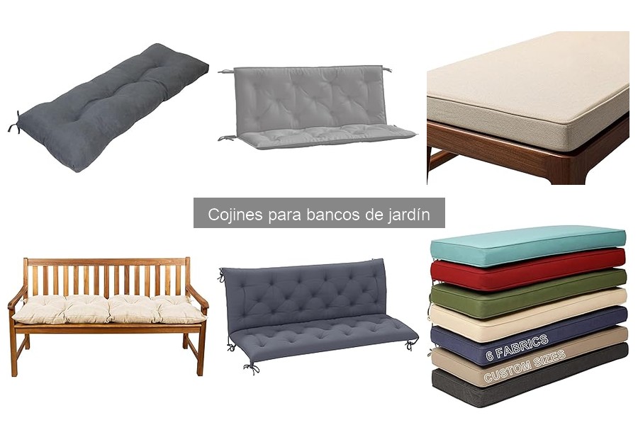 Cojines económicos para bancos de jardín sin sacrificar calidad