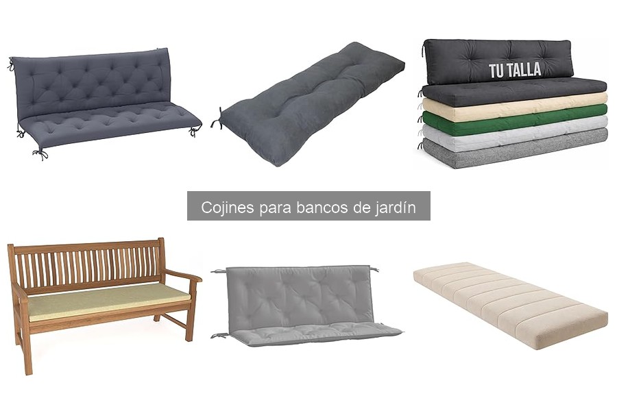 Cojines grandes para bancos de jardín: guía de compra esencial