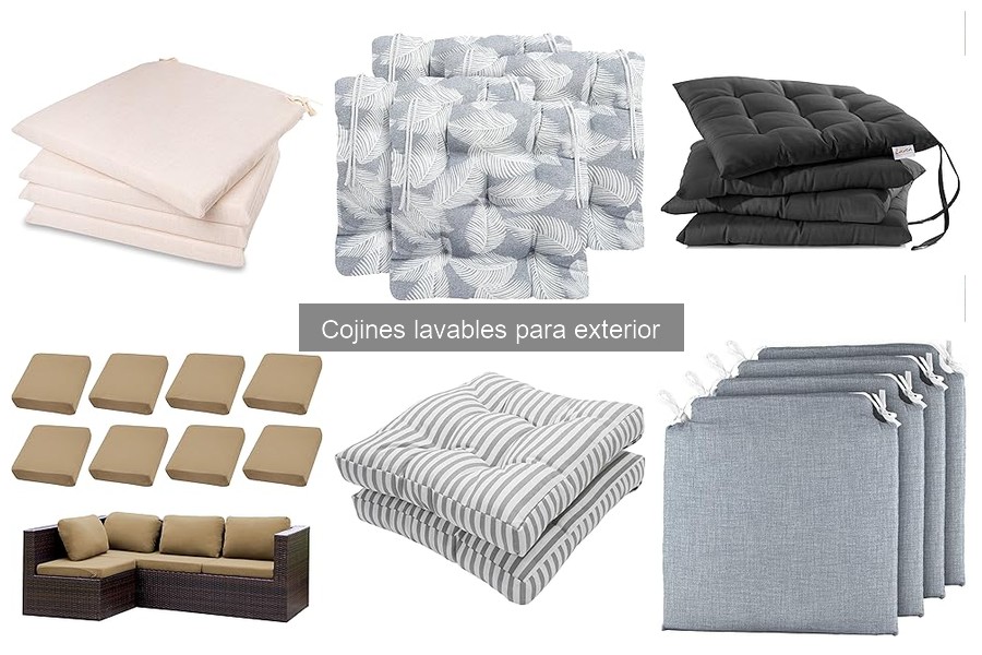 Cojines lavables para exterior: características y beneficios