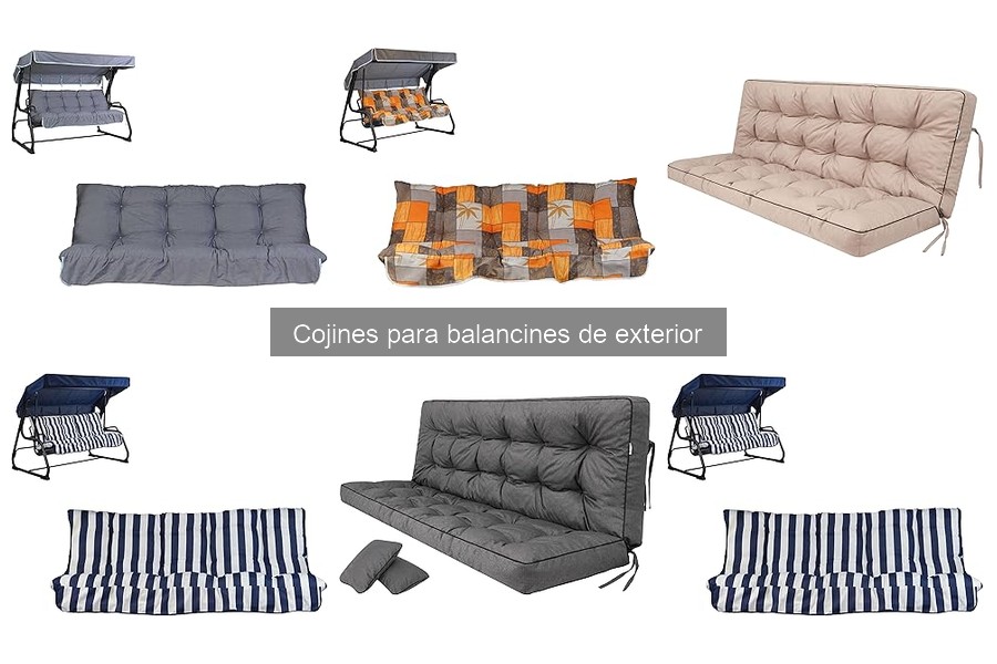 Cojines para balancines de exterior: características y usos