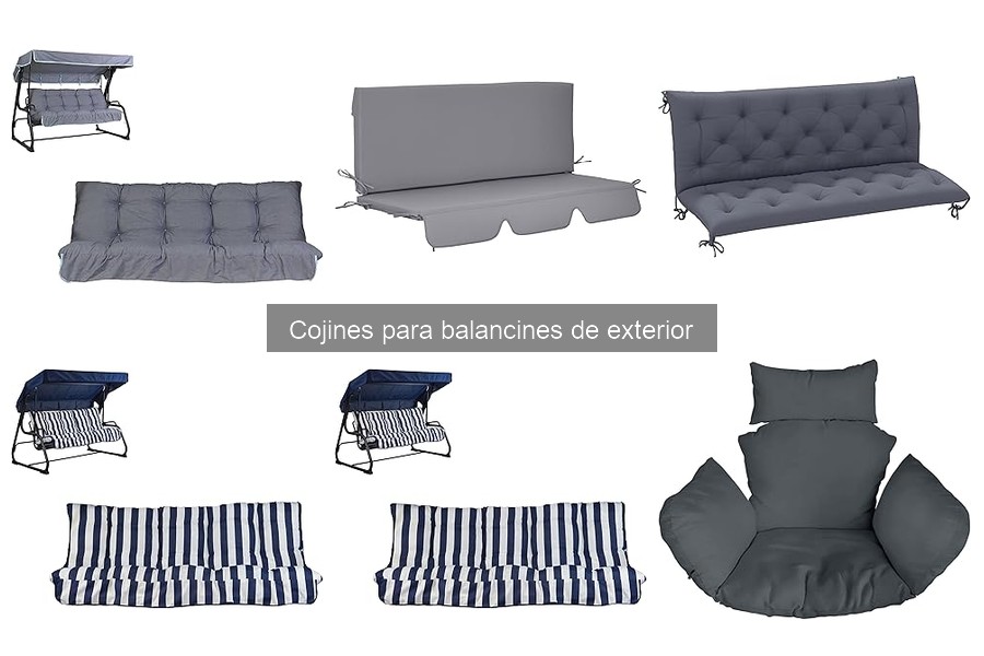 Cojines para balancines de exterior: precios y factores clave