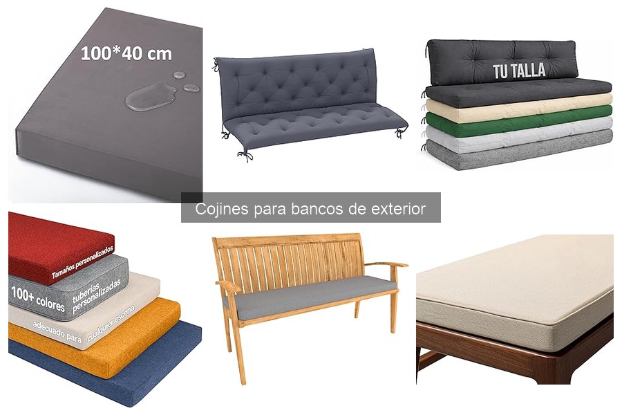 Cojines para bancos de exterior recomendados por expertos