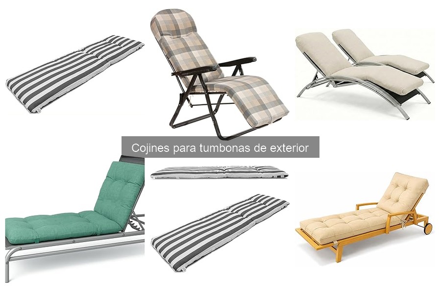** Cojines personalizables para tumbonas: ventajas y opciones