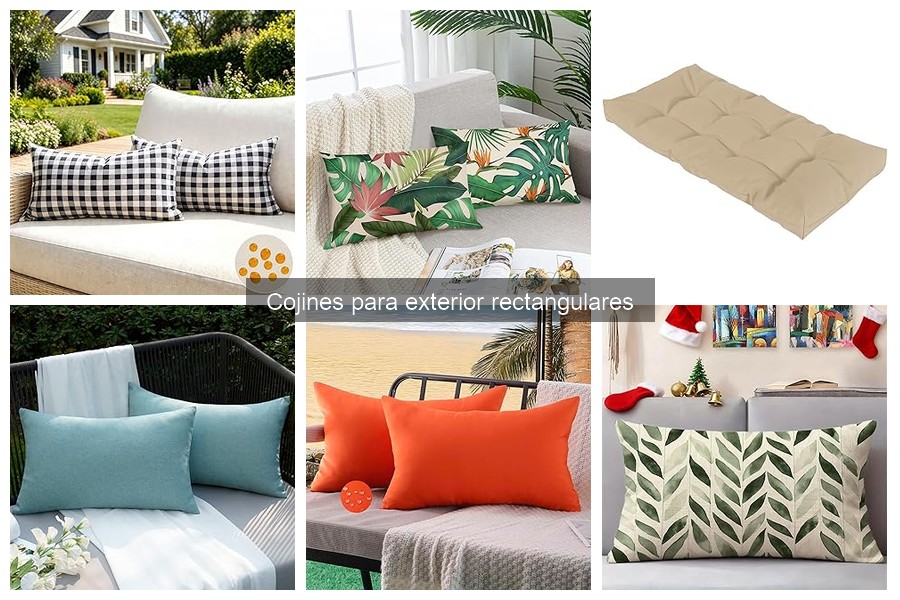Cojines Rectangulares para Exterior en Climas Húmedos