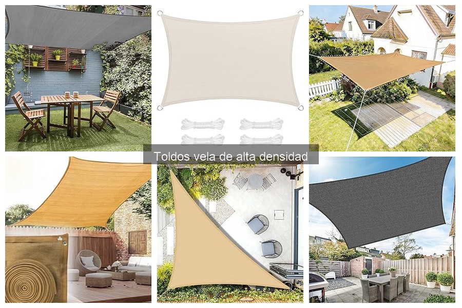 Colores y Diseños de Toldos Vela de Alta Densidad