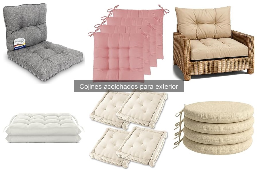 Combina cojines acolchados con la decoración exterior