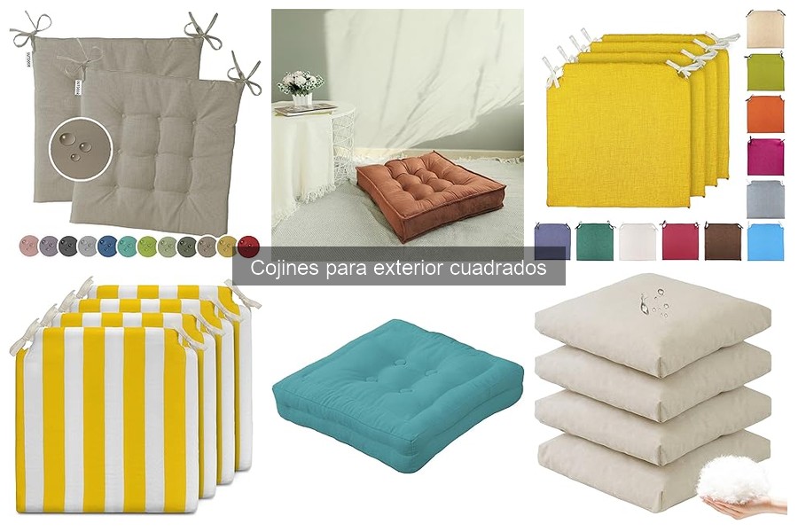 Cómo almacenar cojines cuadrados para exterior adecuadamente