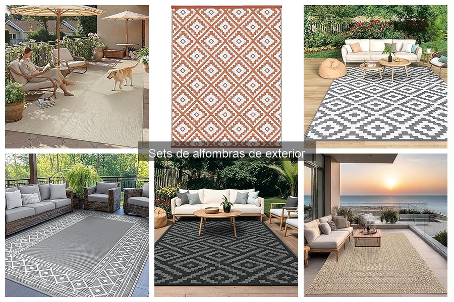 Cómo combinar alfombras de exterior con muebles de jardín