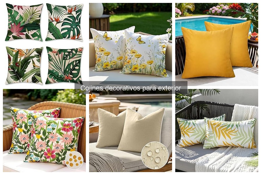 Cómo cuidar cojines decorativos para exterior y prolongar su vida