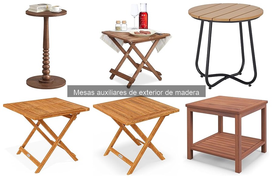 Cómo cuidar mesas auxiliares de exterior de madera