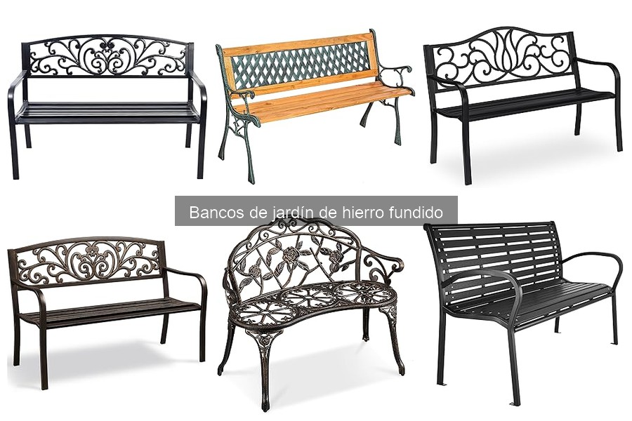 Cómo cuidar y limpiar bancos de jardín de hierro fundido