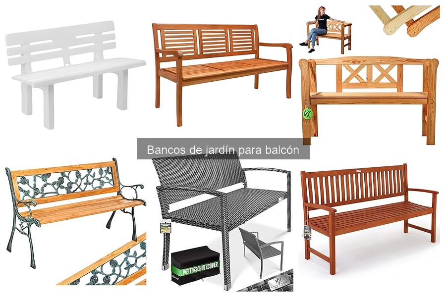 Cómo decorar un balcón con un banco de jardín