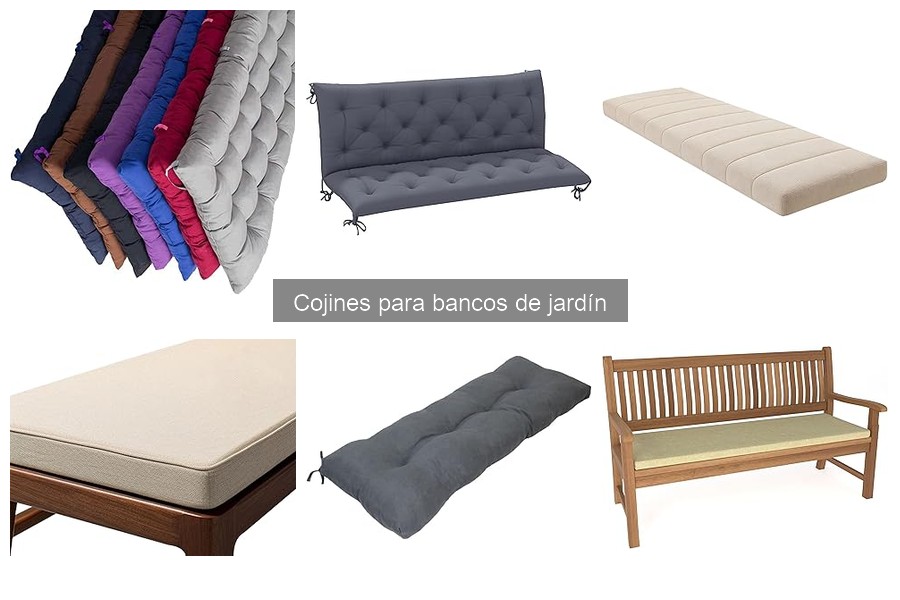 Cómo elegir cojines para bancos de jardín: guía de compra