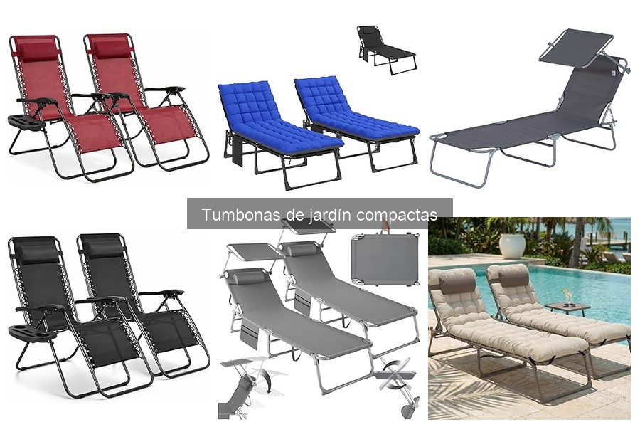 Cómo elegir el color de una tumbona de jardín compacta