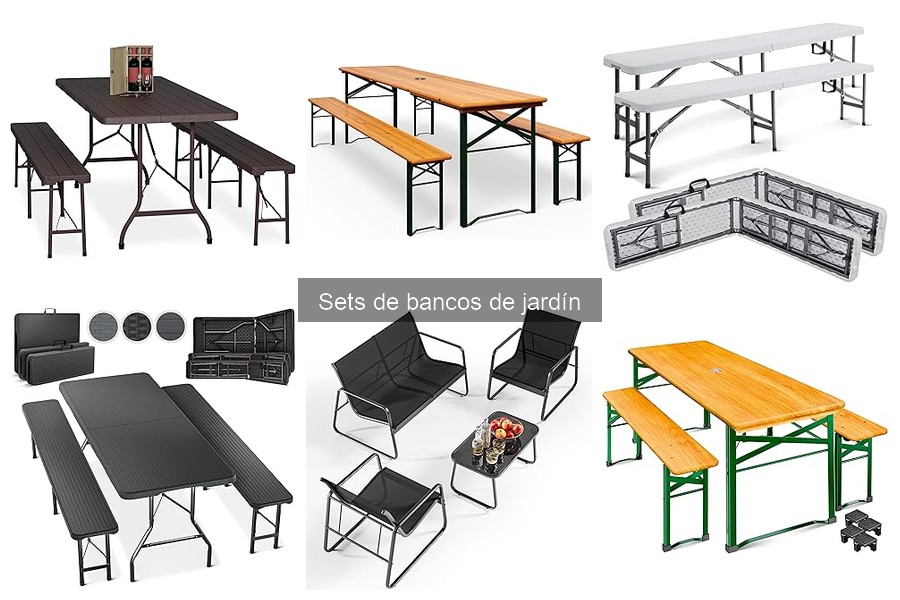 Cómo elegir el mejor set de bancos de jardín