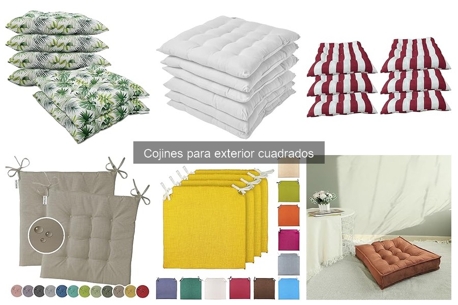 Cómo elegir el tamaño ideal de cojines cuadrados para exterior