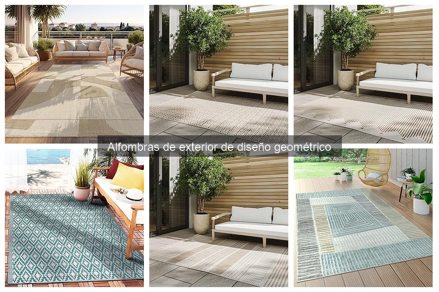 Cómo elegir la mejor alfombra de exterior geométrica
