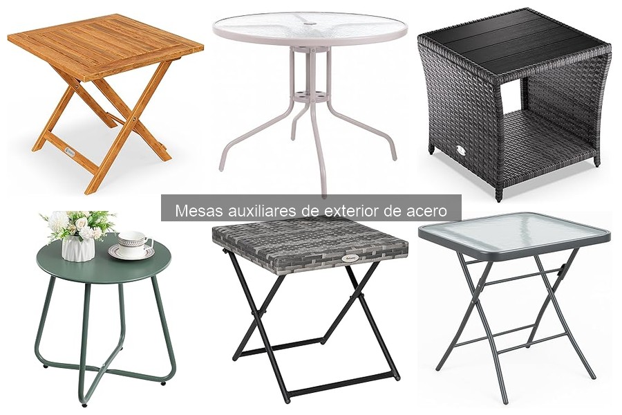 Cómo elegir la mejor mesa auxiliar de exterior de acero