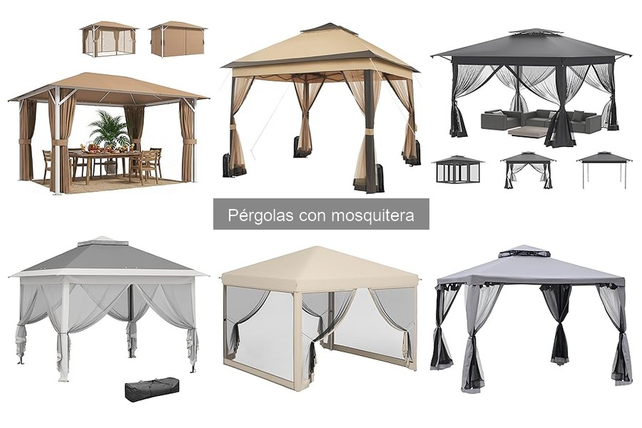 Cómo elegir la mejor pérgola con mosquitera para tu jardín
