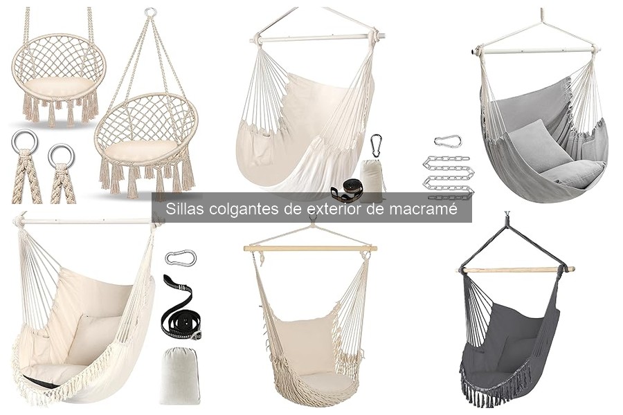 Cómo elegir la mejor silla colgante de macramé para exterior