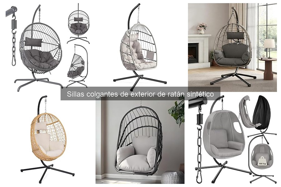 Cómo elegir la mejor silla colgante de ratán sintético