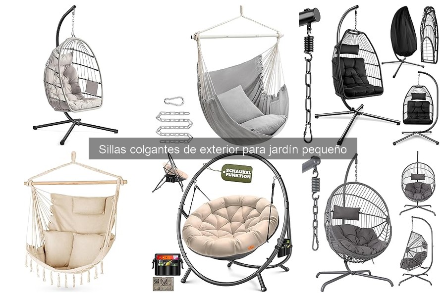 Cómo elegir la mejor silla colgante para jardín pequeño