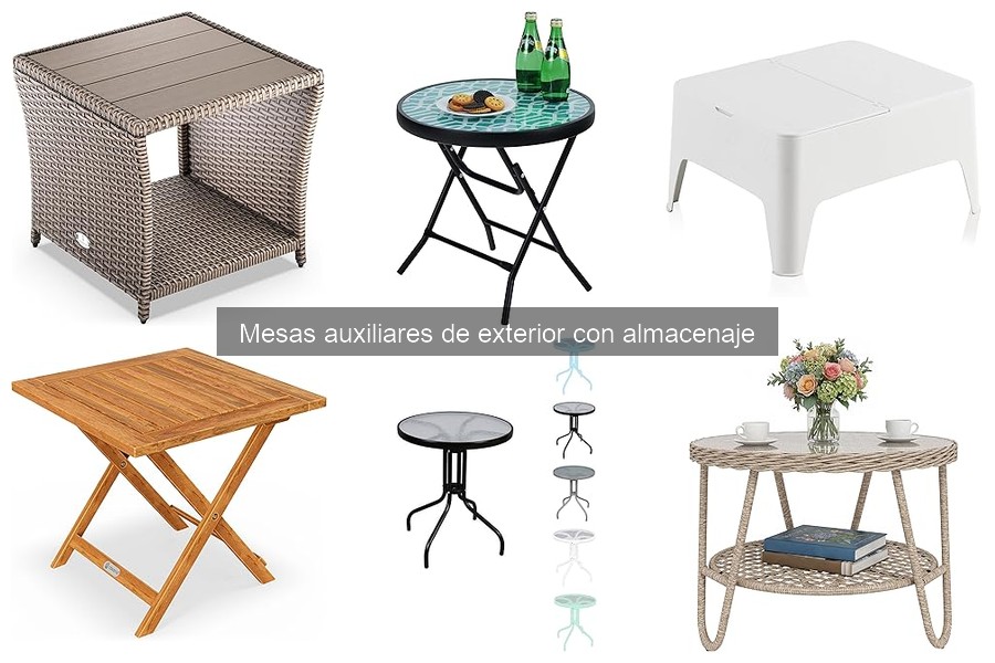 Cómo elegir la mesa auxiliar de exterior con almacenaje ideal