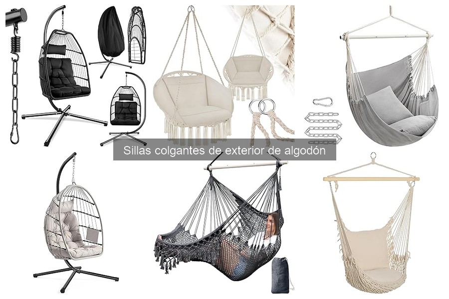 Cómo elegir la silla colgante de algodón perfecta para ti