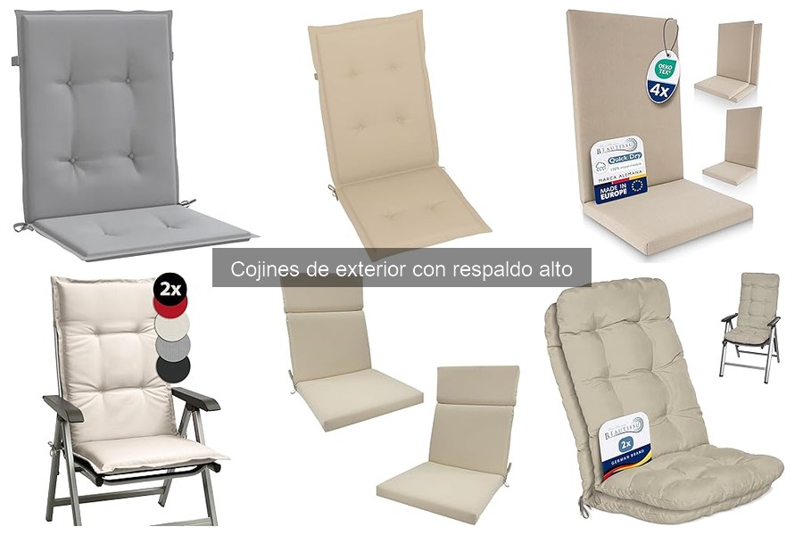 Cómo elegir los mejores cojines de exterior con respaldo alto