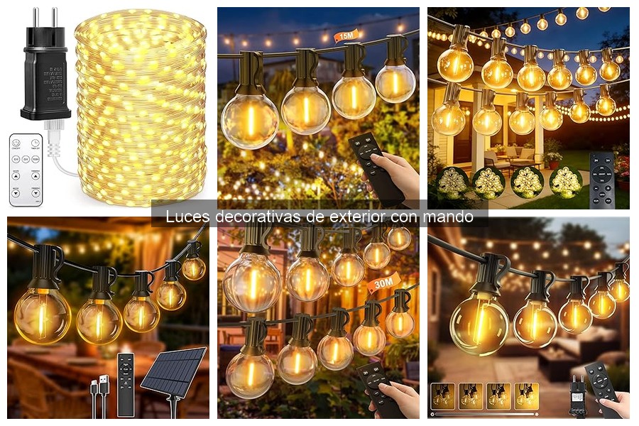 Cómo instalar luces decorativas de exterior con mando