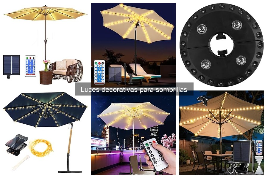 Cómo instalar luces decorativas en sombrillas fácilmente