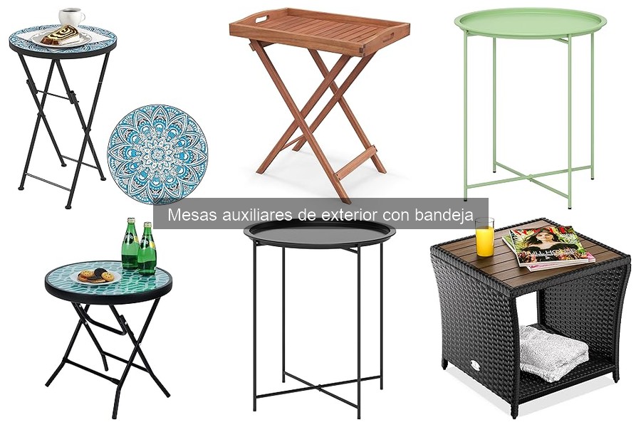 Cómo instalar mesas auxiliares de exterior con bandeja