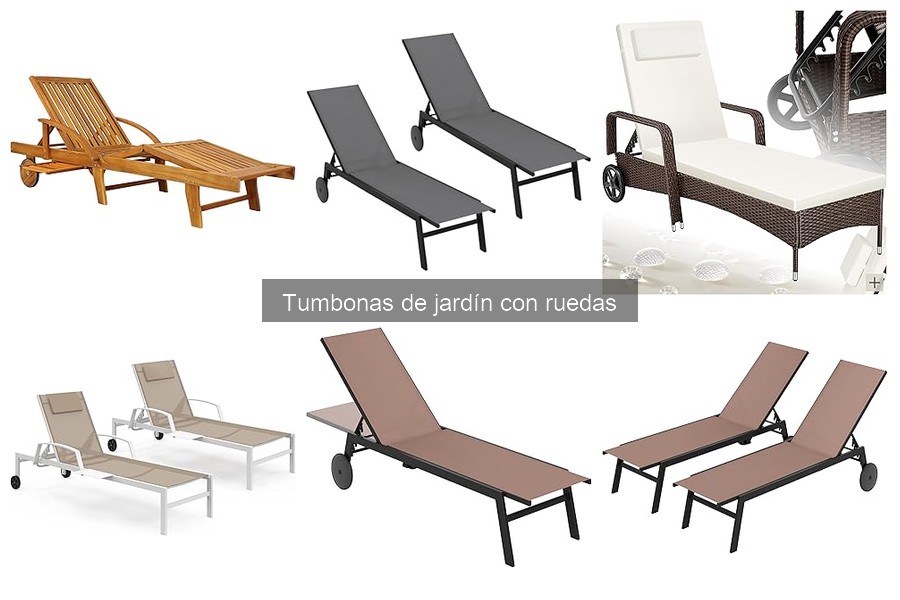 Cómo instalar tumbonas de jardín con ruedas fácilmente