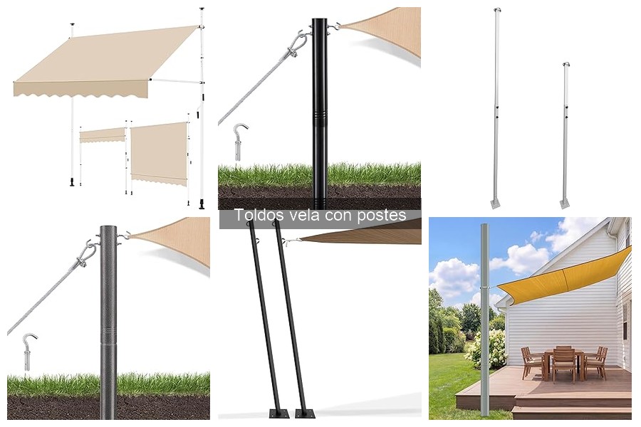 Cómo instalar un toldo vela con postes fácilmente