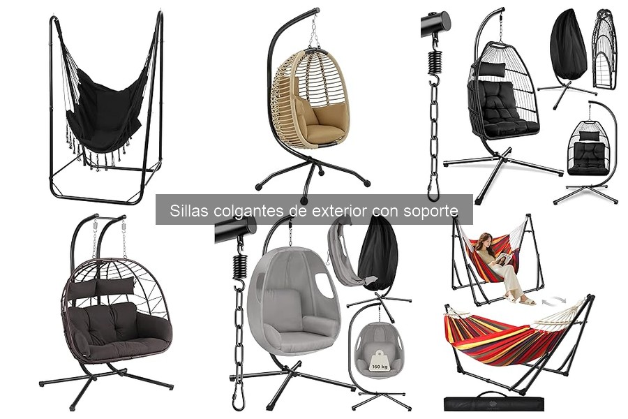 Cómo instalar una silla colgante de exterior con soporte